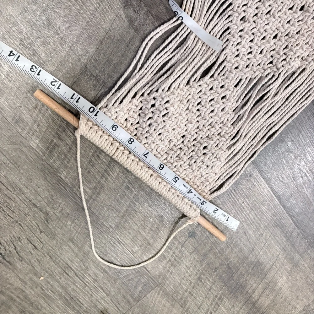 Handmade Macramé Wall Hanging in Cream